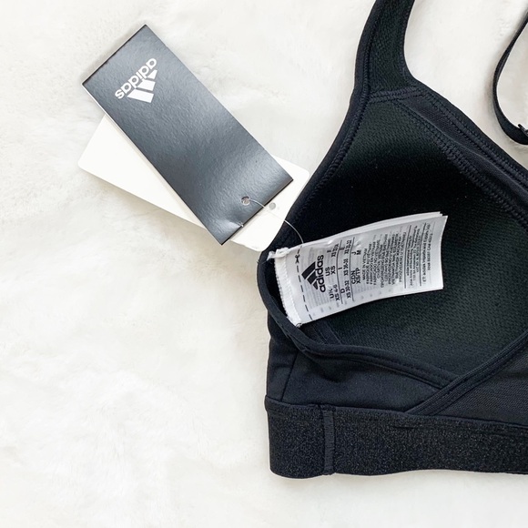 NWT Adidas Stronger For It Racerback Bra in Black - Picture 6 of 7